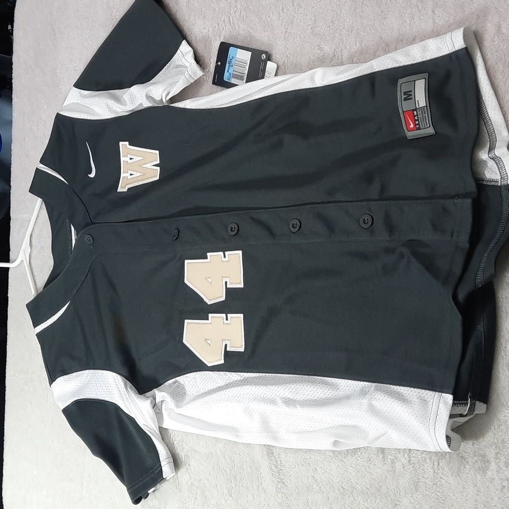 Women's Nike Softball Jersey Medium Stitched #44 Gray White New